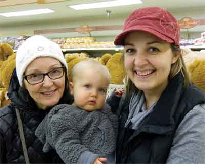 At Lin’s Fresh Mart ran into Julie Livernash of Logandale, her daughter Rachel Hughes and granddaughter Caitlin from Washington - Julie and Rachel plan to “step up their exercising and inspire each other from a distance with their new “Fit Bit” activity trackers.