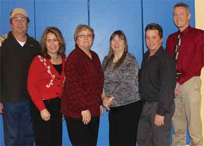 The 2016 Chamber Board of Directors includes l to r Vice President Jeff Jones, Past President Teresa Holzer, Marjorie Holland, Mary Kaye Washburn, President Stoney Ward and Treasurer Bret Staley. Not pictured is Secretary Pam Duvall. PHOTO BY MAGGIE MCMURRAY/Moapa Valley Progress.