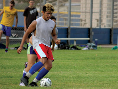 Israel Rubio was the team’s leading scorer in 2015. He returns to the MVHS Boys Soccer team this year as a junior. PHOTO BY VERNON ROBISON/Moapa Valley Progress.