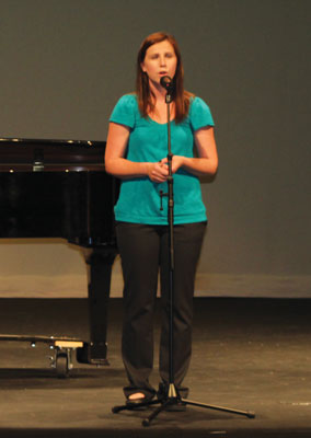 Vocal soloist Erin Cornwall will perform a song from the hit Broadway musical “Hamilton” at the Moapa Valley Talent Showcase on Monday, September 12.