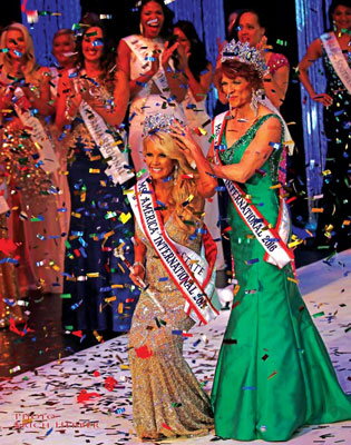 Former Logandale resident Tracy Rodgers was crowned as Ms. America International 2017 in a ceremony on Saturday night. 