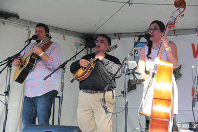 Members of the Bluegrass Republic performed for the crowd during the Logandale Fall Festival on Saturday afternoon. PHOTO BY VERNON ROBISON/Moapa Valley Progress.