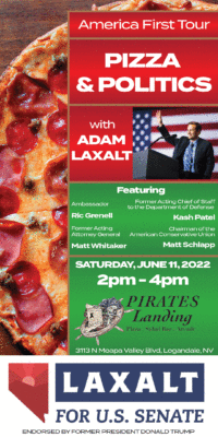 Pizza & Politics with Adam Laxalt @ Pirate's Landing