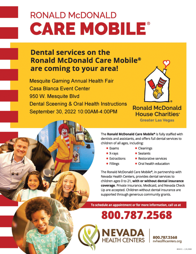 Ronald McDonald Care Mobile @ CasaBlanca Resort Event Center
