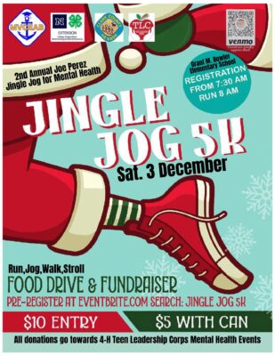 Jingle Jog 5K/Food Drive & Fundraiser @ Grant Bowler Elementary School