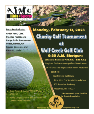 Charity Golf Tournament @ Wolf Creek Golf Club