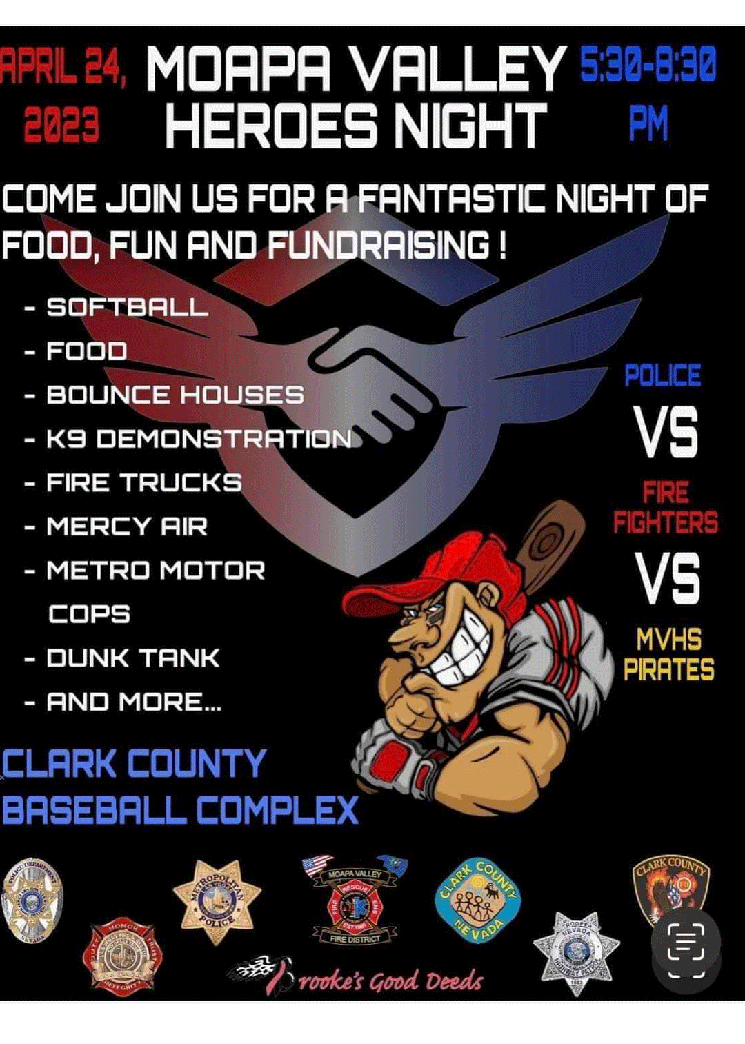 Moapa Valley Heroes Night @ Logandale Sports Complex