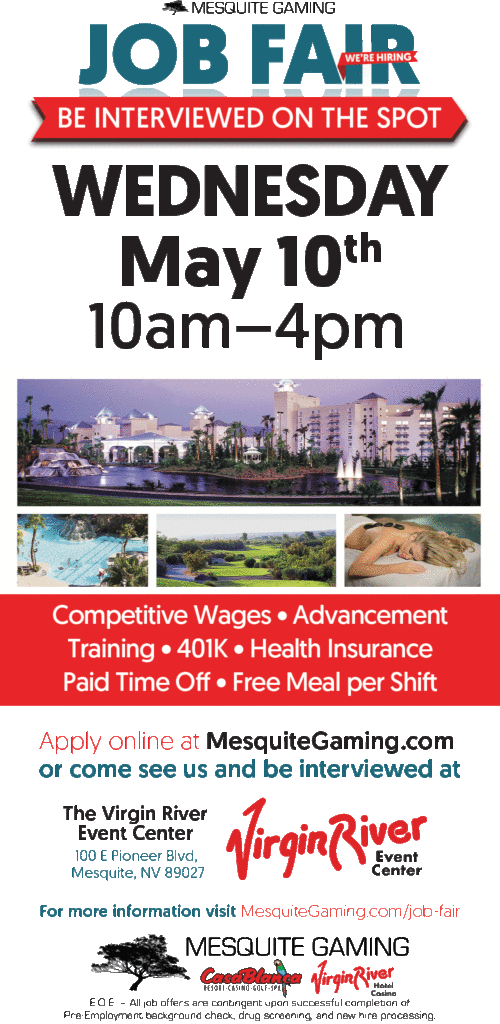 Mesquite Gaming Job Fair @ Virgin River Event Center