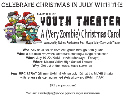 MV Summer Youth Theater @ Moapa Valley High School