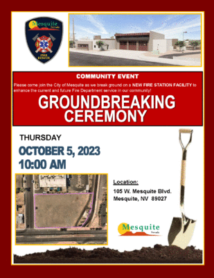 Mesquite Fire Station Ground Breaking