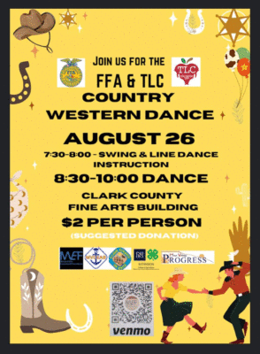 FFA & TLC Country Western Dance @ Fairgrounds Fine Arts Building