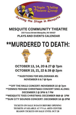Mesquite Community Theatre: Murdered to Death @ Mesquite Community Theatre