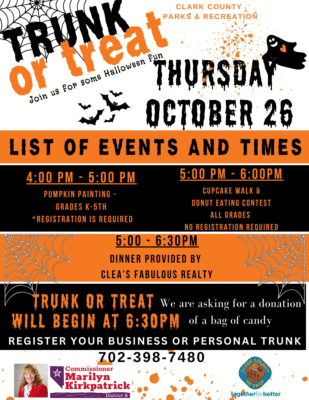 Parks and Rec Trunk or Treat @ Clark County Fairgrounds