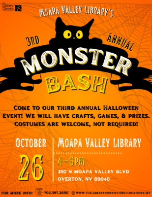 Moapa Valley Library's Monster Bash @ Overton Library
