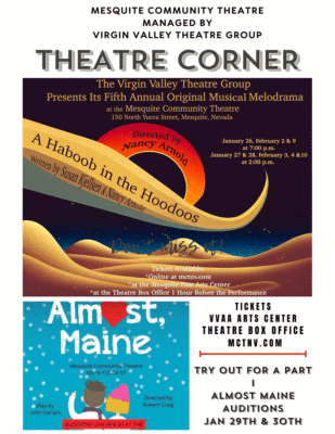 Mesquite Community Theatre: A Haboob in the Hoodoos, see flyer for showtimes @ Mesquite Community Theatre