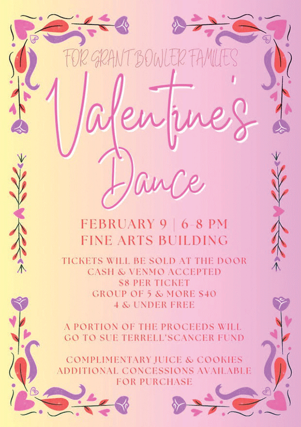 Bowler PTO Valentine's Dance @ Fine Arts Building Clark County Fairgrounds