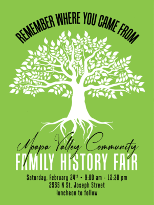Moapa Valley Comm Family History Fair @ Logandale Stake Center