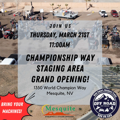 Championship Way Staging Area Grand Opening @ 1350 World Champion Way