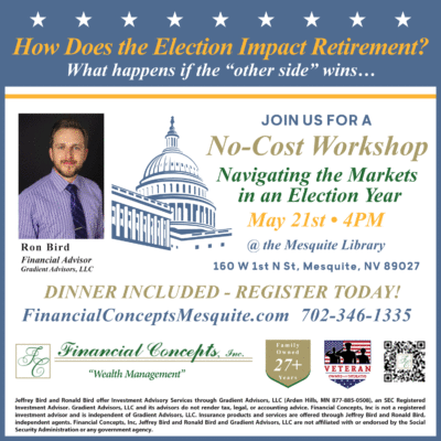 No Cost Workshop: Navigating the Markets in an Election Year @ Mesquite Library