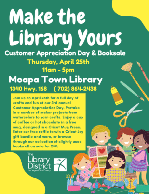 Moapa Town Library Customer Appreciation Day @ Moapa Town Library