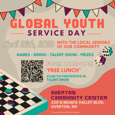 Global Youth Service Day @ Moapa Valley Community Center