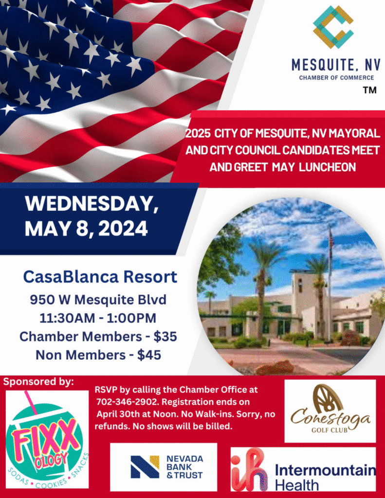 2025 City of Mesquite Candidates Meet and Greet @ CasaBlanca Resort