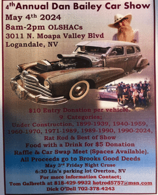 Dan Bailey Car Show @ OLSHACS (Old Logandale School)