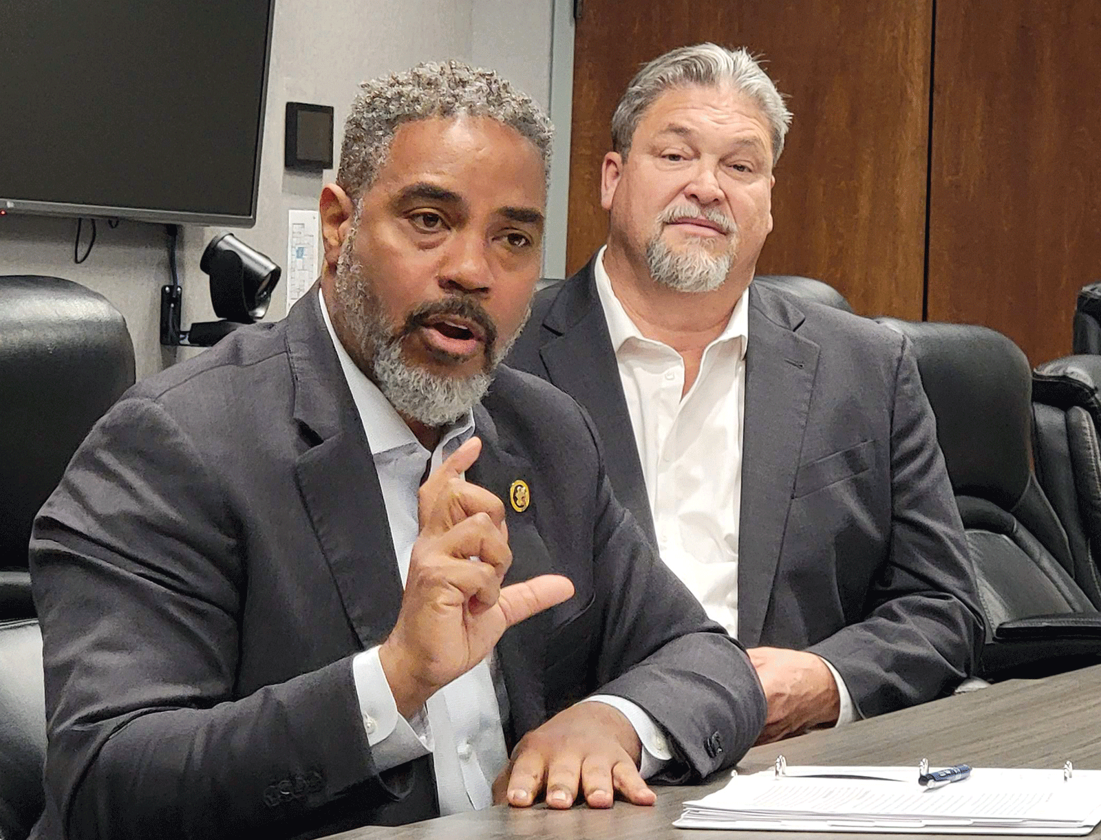 Horsford visits Overton, listens to local leaders