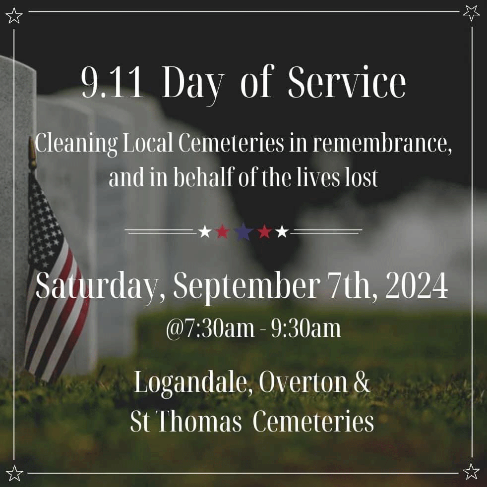 9.11 Day of Service @ Local cemeteries